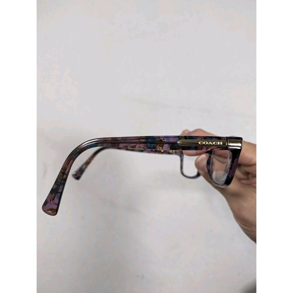 Coach Eyeglasses Women's  HC 6065 5288 Confetti Purple 51-17-135 FRAMES ONLY - Picture 3 of 7